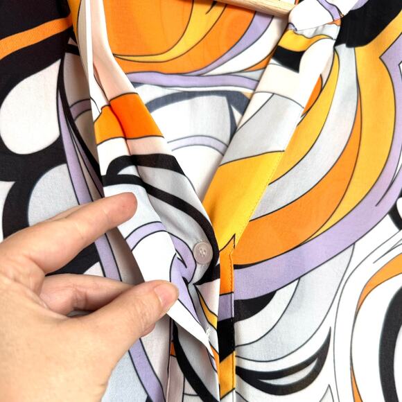 Marciano Mulitcolor Two Piece Retro 70's Blouse and Maxi Skirt Set Women's M - Picture 5 of 16